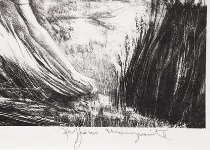 Tomorrow's Bread (Woman Harvesting Grain), Print, 1946
