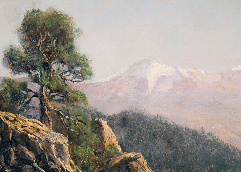 Spanish Peaks (Colorado), Oil Painting, circa 2010