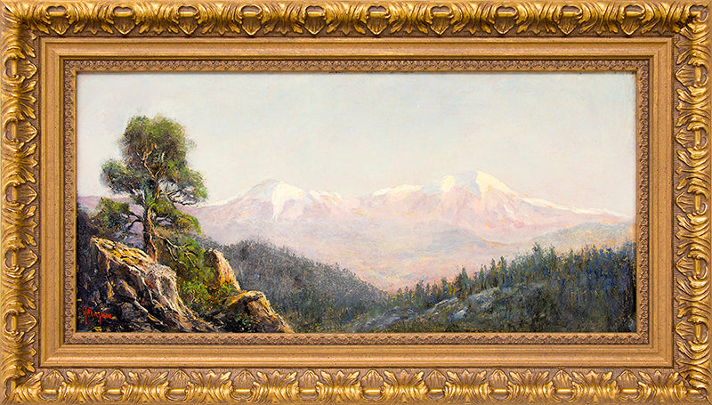 Spanish Peaks (Colorado), Oil Painting, circa 2010