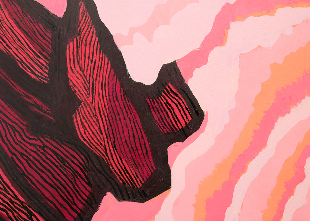 Jagged Sea (Ireland), Painting, circa 1968