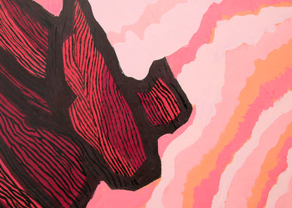 Jagged Sea (Ireland), Painting, circa 1968