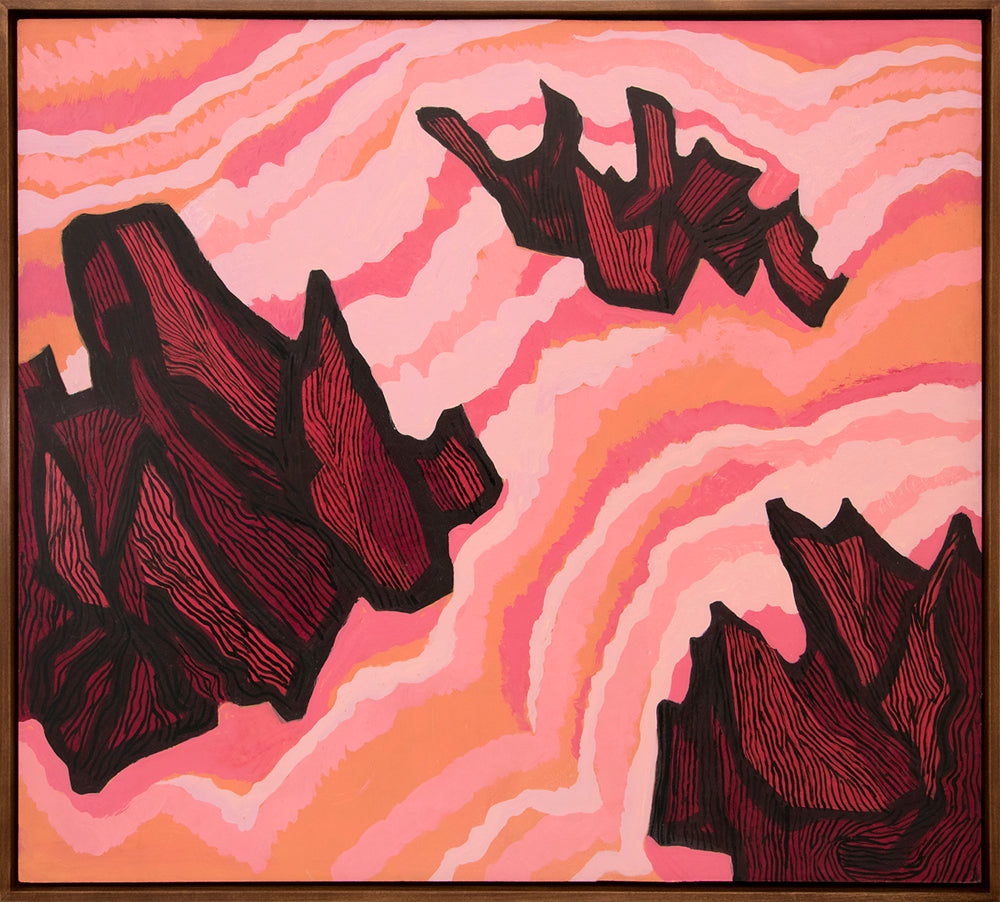 Jagged Sea (Ireland), Acrylic Painting, circa 1968