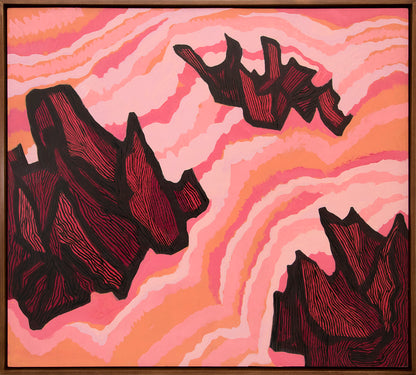 Jagged Sea (Ireland), Acrylic Painting, circa 1968