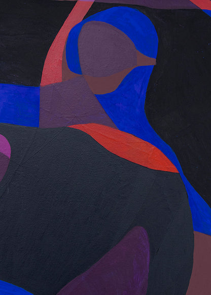 Dark Divers, Painting, circa 1985