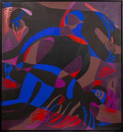 Dark Divers, Painting, circa 1985
