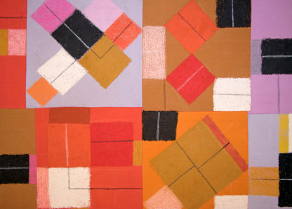 Squared Line, Painting, circa 1970