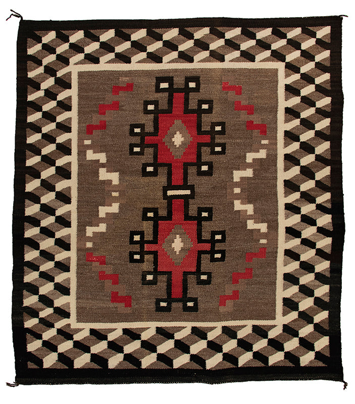 Trading Post Rug, circa 1940
