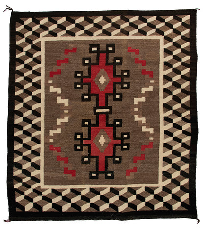Trading Post Rug, circa 1940