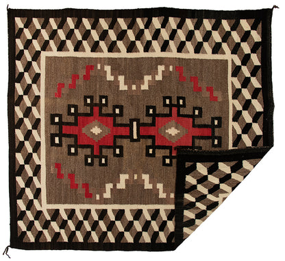 Trading Post Rug, circa 1940