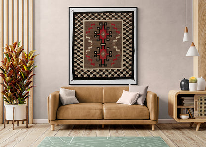 Trading Post Rug, circa 1940