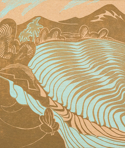 Pirouetting Paddies, Rice Terraces, Print