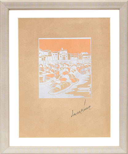 Sampans - Side by Side, Canton, Print, circa 1928
