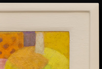 Harbor (Abstract in Yellow, Orange, Chartreuse, and Mauve), Painting