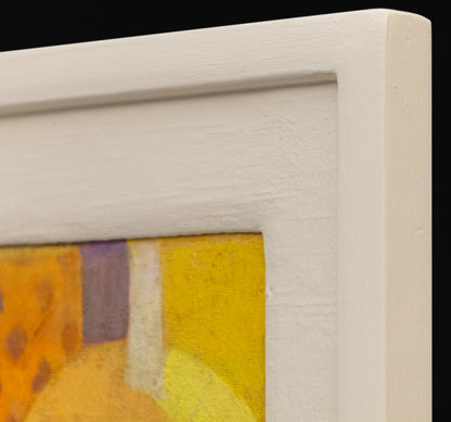 Harbor (Abstract in Yellow, Orange, Chartreuse, and Mauve), Painting