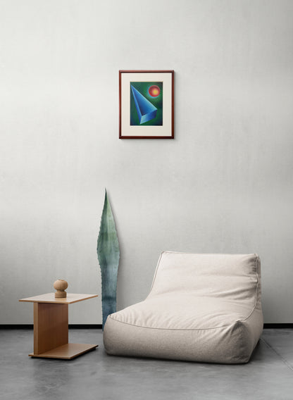 Basic Form Problem #1 (Two Polygons), Painting, circa 1940