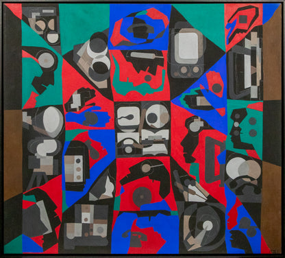 Media Man, Painting, circa 1974