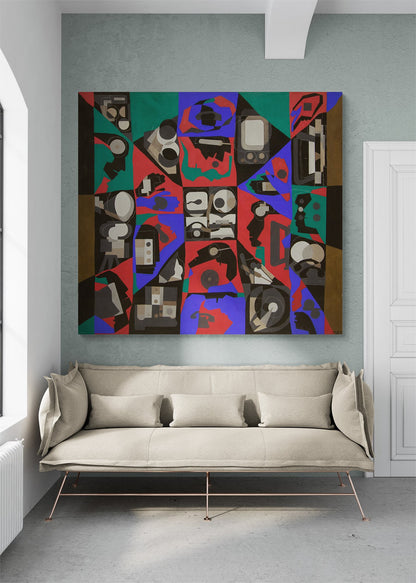 Media Man, Painting, circa 1974