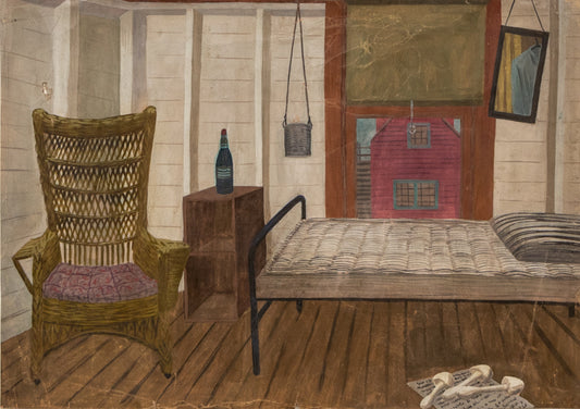 Margo Hoff (1910-2008) artwork for sale. Poison Mushroom, Casein Painting, 1958