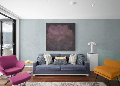 Crystal, Series #3 (Pink Crystal), Painting, circa 1970