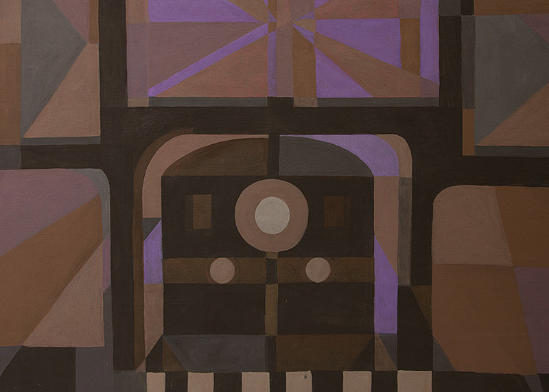 Quiet Station (Train), Painting, 1974