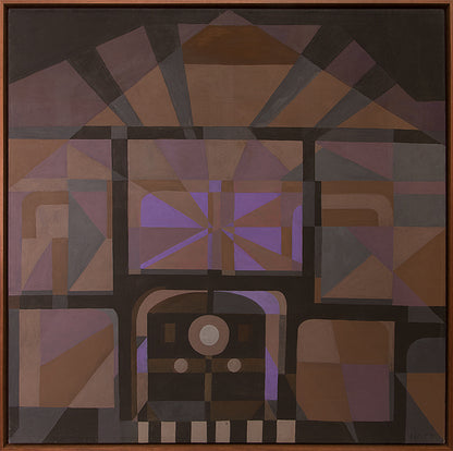 Quiet Station (Train), Painting, 1974