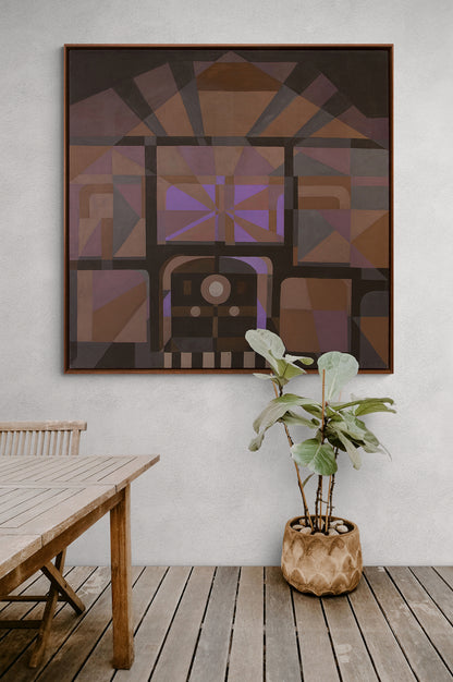 Quiet Station (Train), Painting, 1974