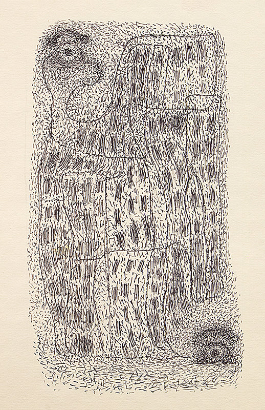 Skyscrapers Dancing. Hello., Pen Drawing
