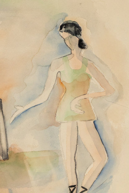 Untitled (Ballet Dancers), Painting, circa 1940