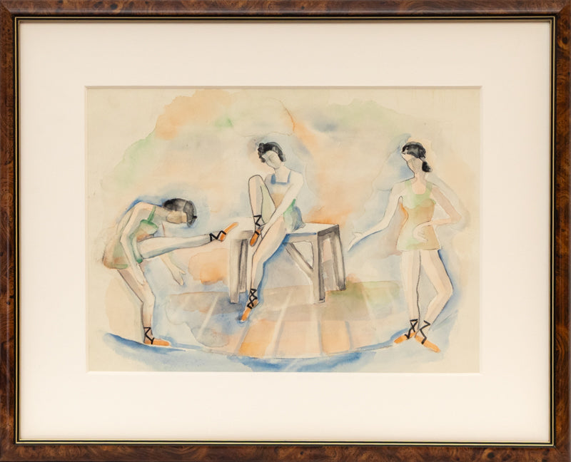 Untitled (Ballet Dancers), Painting, circa 1940