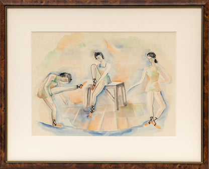 Untitled (Ballet Dancers), Painting, circa 1940