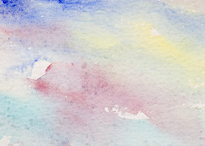 Untitled (Landscape of Adobe Buildings with Mountains), Painting