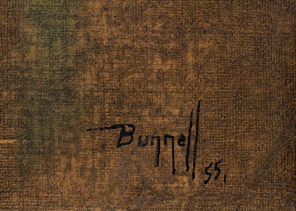 Untitled (Abstract with Man and Geometric Shapes), Painting, dated 1955