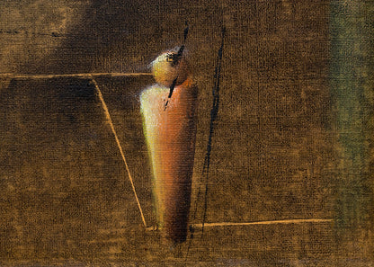 Untitled (Abstract with Man and Geometric Shapes), Painting, dated 1955