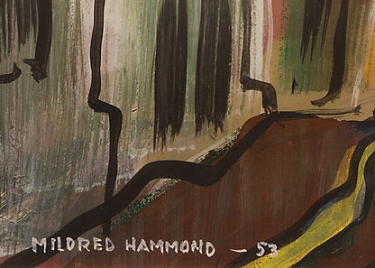 Cripple Creek, Colorado (Street Scene and Mountains), Painting, dated 1953