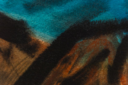 Untitled (Semi Abstract Mountain Landscape), Painting