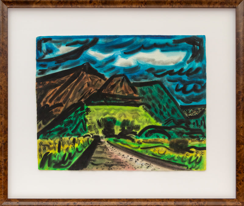 Untitled (Semi Abstract Mountain Landscape), Painting