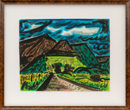 Untitled (Semi Abstract Mountain Landscape), Painting