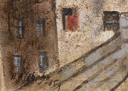 Through the Window (City View), Painting, 1965