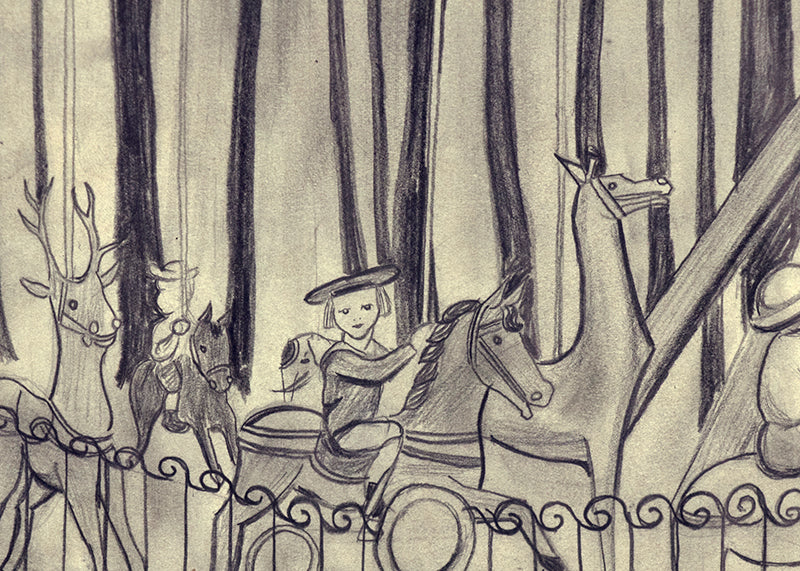 Untitled (Carousel, Paris), Drawing, 1923