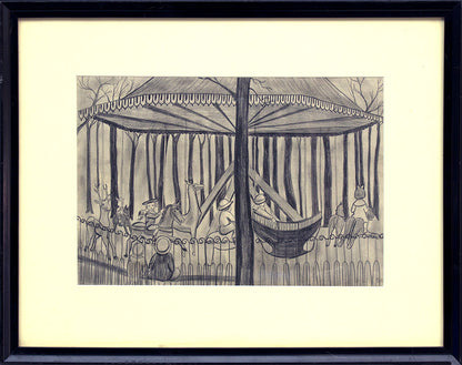 Untitled (Carousel, Paris), Drawing, 1923