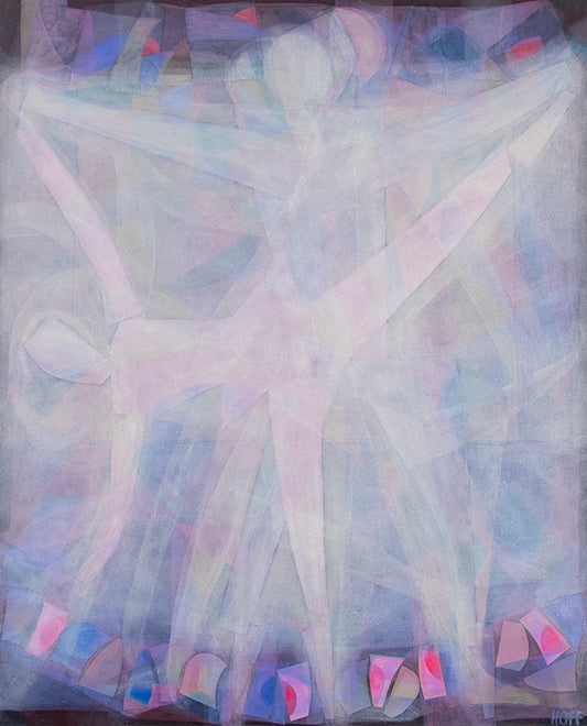 Margo Hoff (1910-2008) artwork for sale. Duet, Mixed Media Painting, 1960-70
