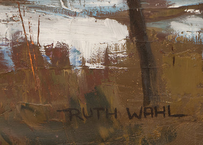 Along Santa Fe Road (Landscape with an Old Barn in Winter), Painting