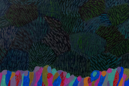 Untitled (People Walking Through the Park), Painting