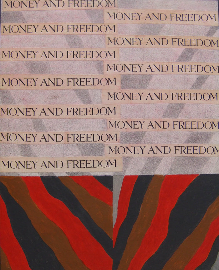 Money and Freedom (Money Works Series), Painting, circa 1980