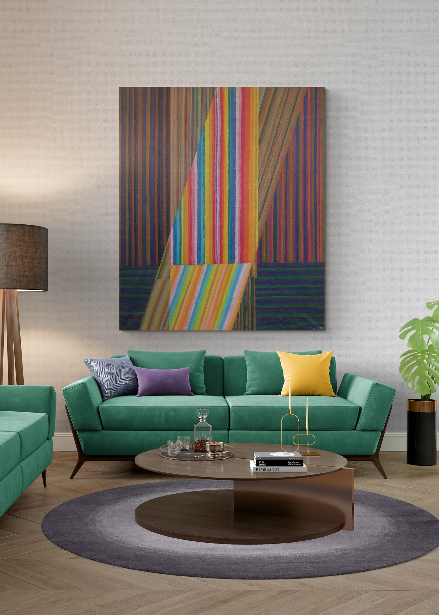 Rainbow River, Painting, 1979