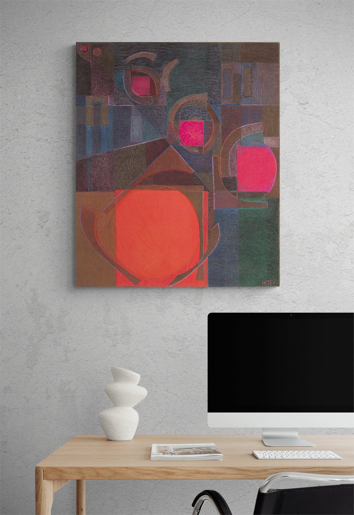 Lighted Street, Painting, 1986