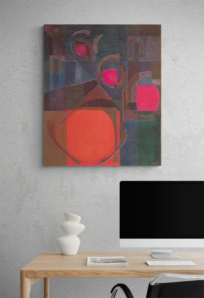 Lighted Street, Painting, 1986