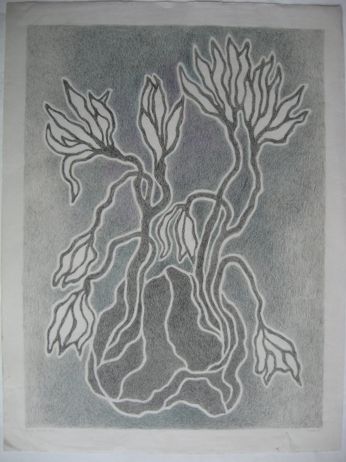 Bulb Series #4  (Crayon Rubbing Series), Drawing
