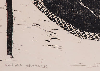 Man and Hammock, Print, 1940