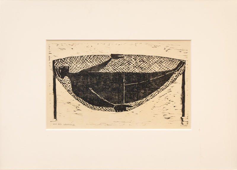 Man and Hammock, Print, 1940